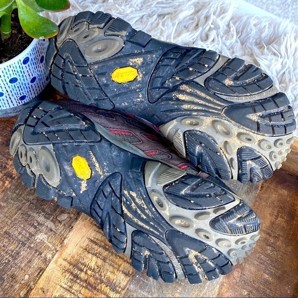 Size 8 Merrell Moab Waterproof Hiking Shoes Espresso - Picture 6 of 15